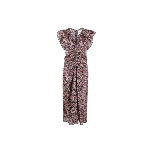 ISABEL MARANT Short-Sleeved Dresses Women's Purple