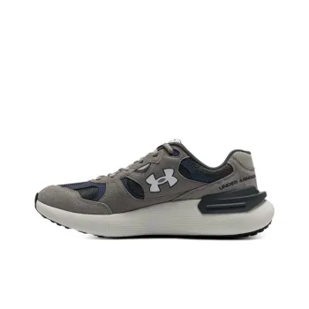 Under Armour Cushioning Anti Slip Wear Resistant Breathability Low Top Casual Running Shoes Unisex Asphalt Gray
