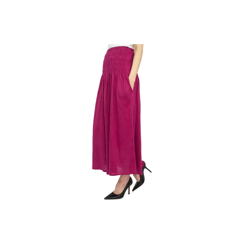 Vanessa Bruno Casual Long Skirt Women's Rose Red-2