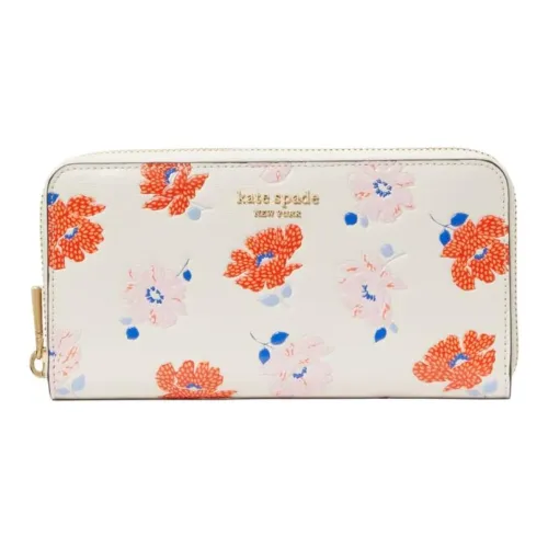 Kate Spade Saffiano Leather Wallet Women's White Multicolor
