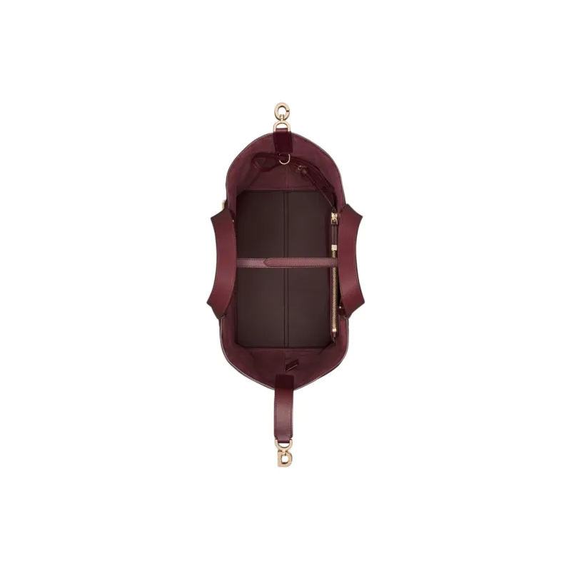 DIOR Calfskin One Shoulder Handbags Medium Size Women's Burgundy-3