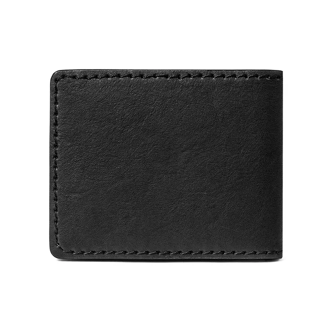 Jeep Soft Top Grain Cow Leather Leather Clip Wallet Regular Men's Black-2