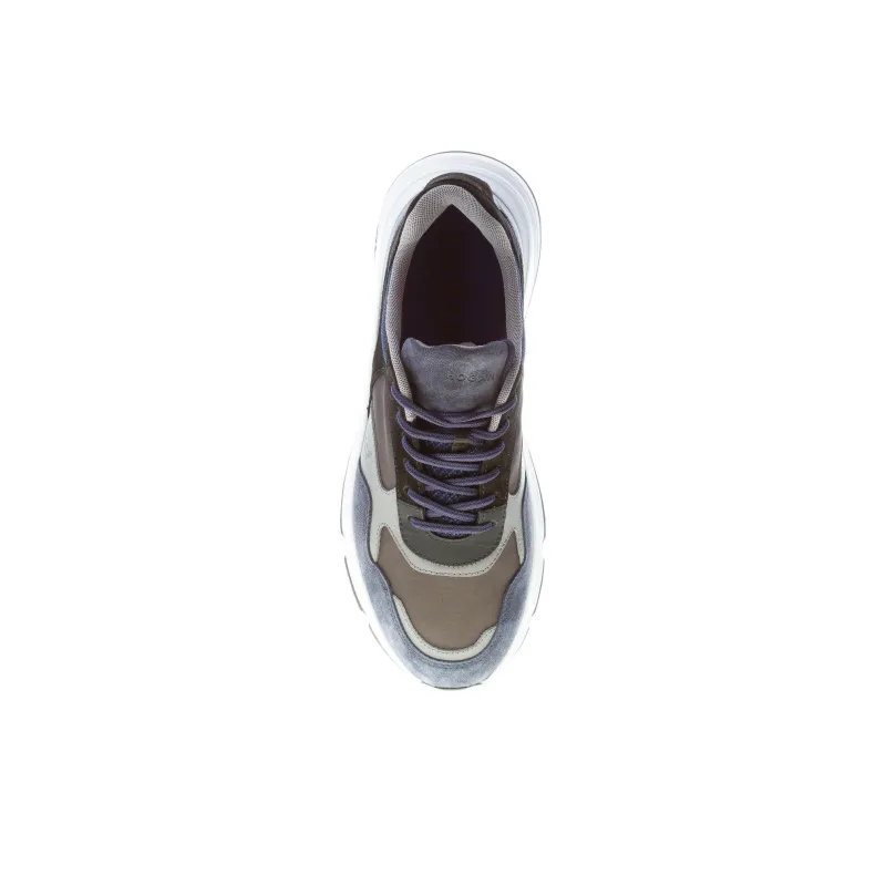 HOGAN Hyperlight Cushioning Anti-Slip And Wear-Resistant Low-Top Casual Shoes Men's Blue-3