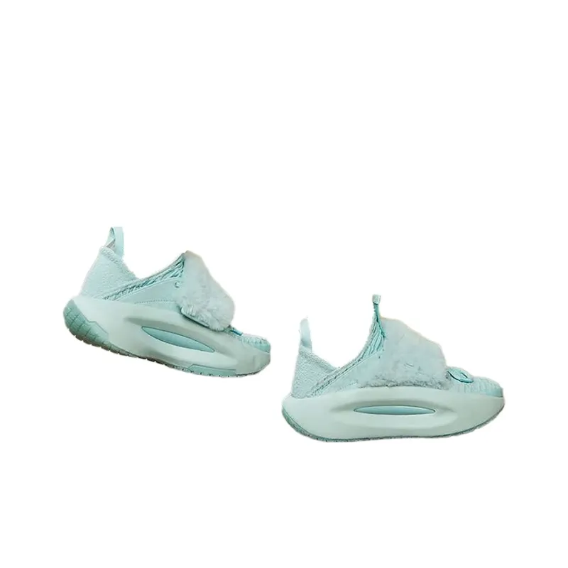 LiNing Cloud Travel Cushioning Anti Slip And Wear Resistant Rebound Low Top Sports Casual Shoes Women's Ice Clear Blue-3