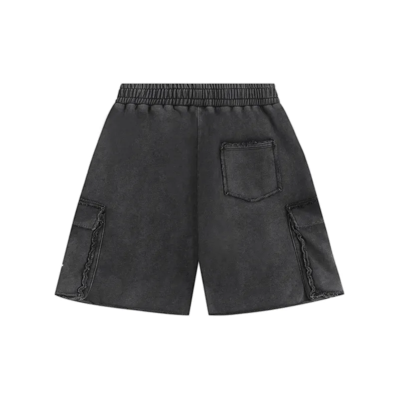 Atry Flower Body LOGO Series Casual Shorts Unisex Black-1