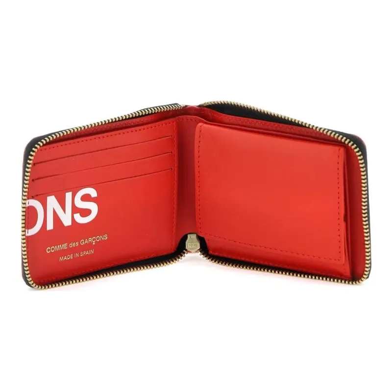 CDG Cow Leather Wallet Tubas Men's Red-2