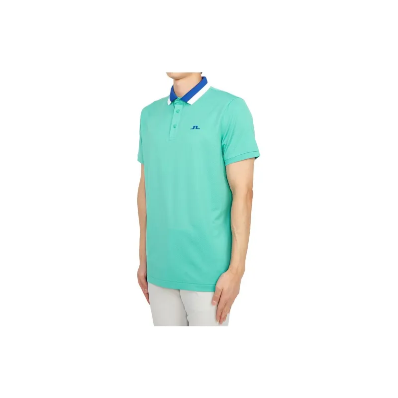 J.Lindeberg Polo Shirt Men's Mint Green-3