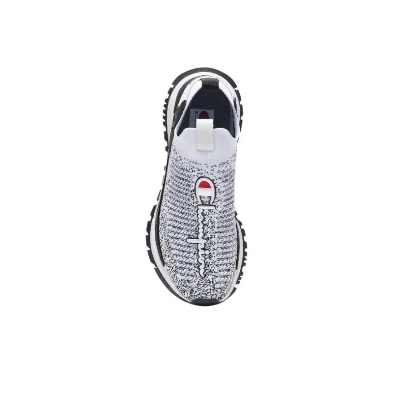 Champion Reflex Mingle Cushioning Slip Resistant Low Top Running Shoes Men's White Black-1