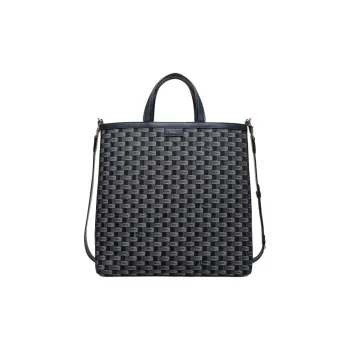 BALLY Cotton Denim Shoulder Bag Crossbody Bag Handbag Men's Blue