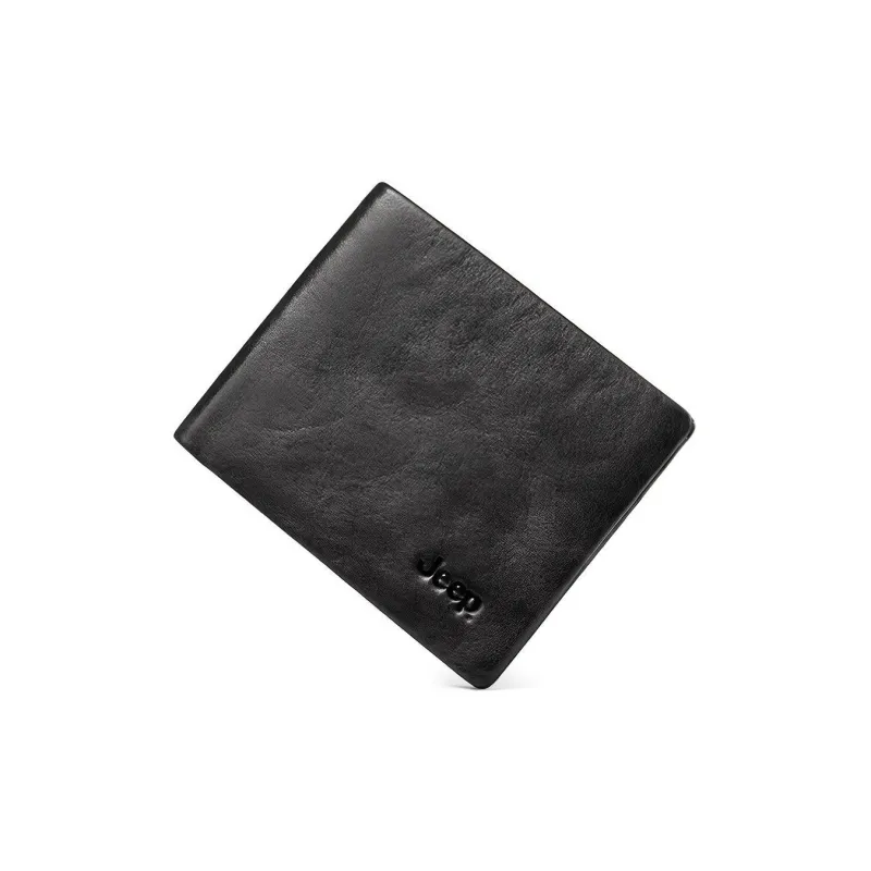 Jeep Cow Leather Wallet Regular Men's Gray-5