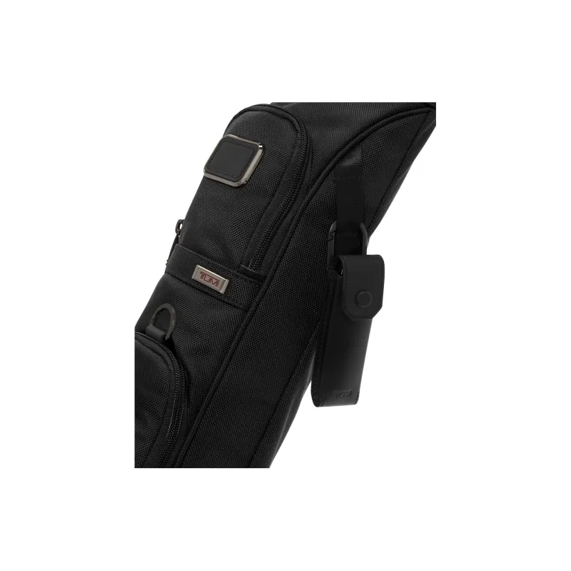 TUMI Leather Storage Bag Golf Fruit Ridge Cross Bag Merch Women's Black-4