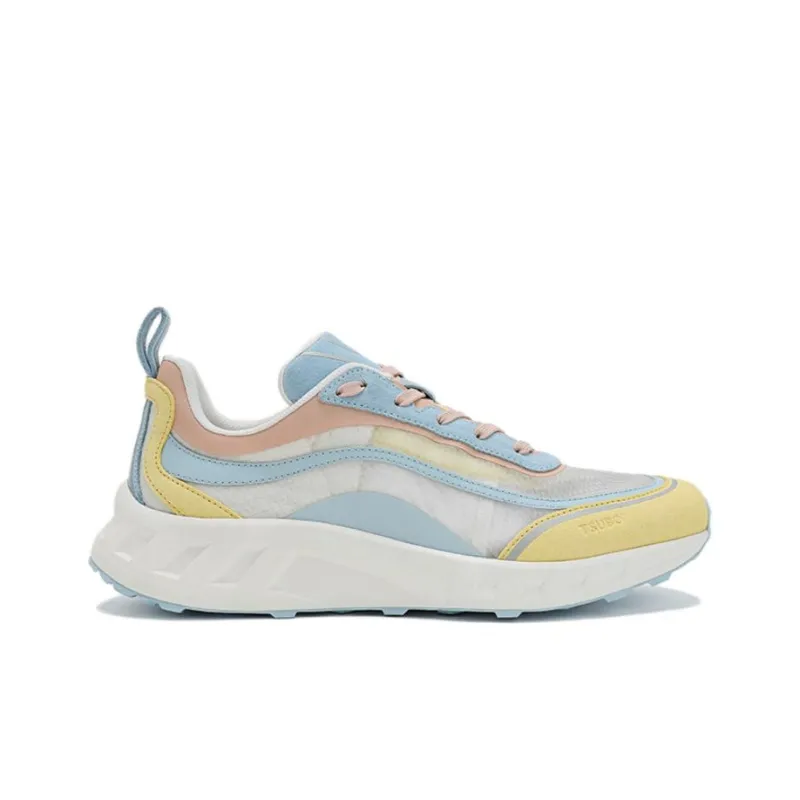 TSUBO RS Breeze Anti-Slip Wear-Resistant Low-Top Casual Shoes Unisex Powder Blue-yellow-1