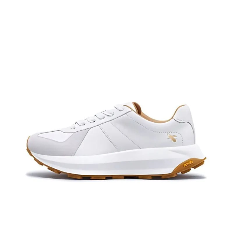 TSUBO CR Gat Cushioning Wear-Resistant Low-Top Casual Shoes Unisex White Gray-0