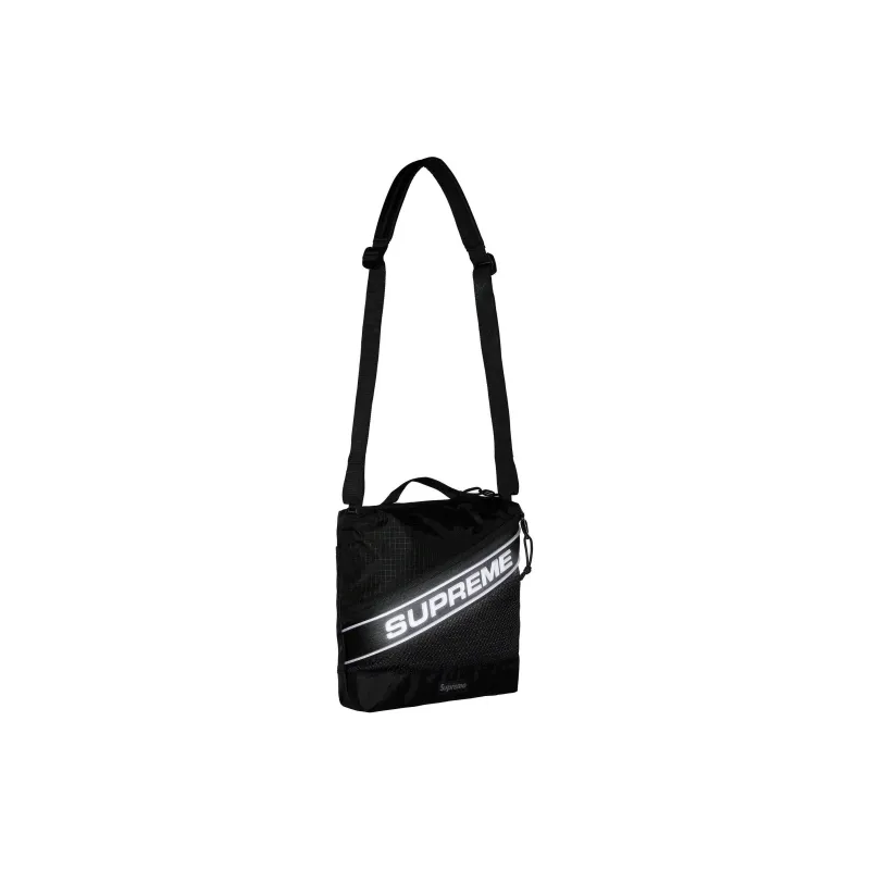 Supreme FW23 Fall/Winter Collection Waterproof Nylon Crossbody Bag, Shoulder Bag Regular Unisex Black-2