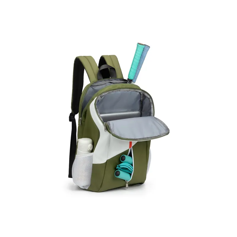 NOT ME Polyester Backpacks Backpack Regular Unisex White Green-4