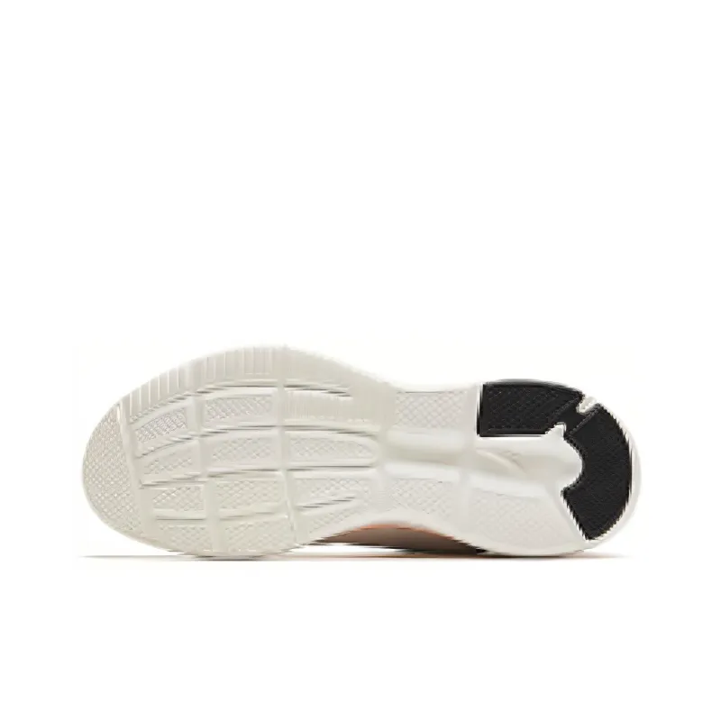 Anta Running Collection Durable Breathable Low-Top Running Shoes Men's White Black-4