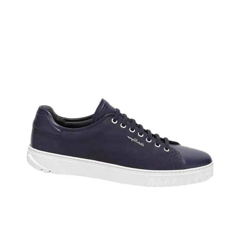 FERRAGAMO Low Top Stylish Skateboarding Shoes Men's Blue-1