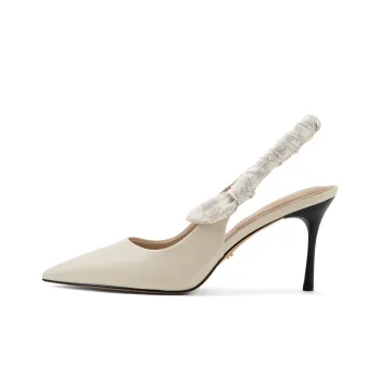CHARLES&KEITH Small CK Strap Sandals 8.2cm Women's Chalk White/Black