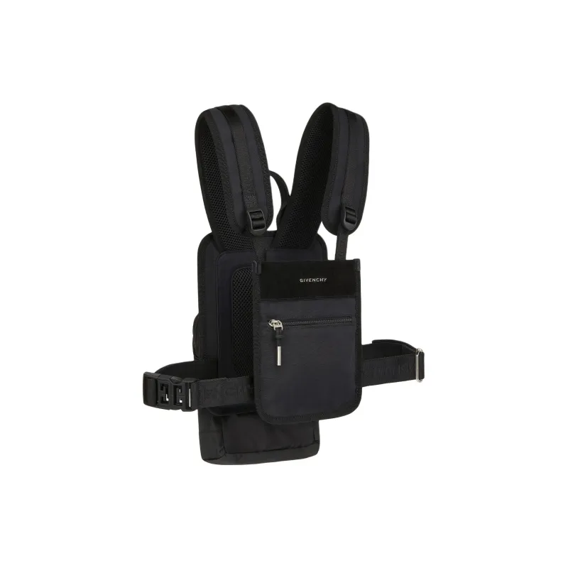GIVENCHY Suede Camisole Bag Backpack Men's Black-1