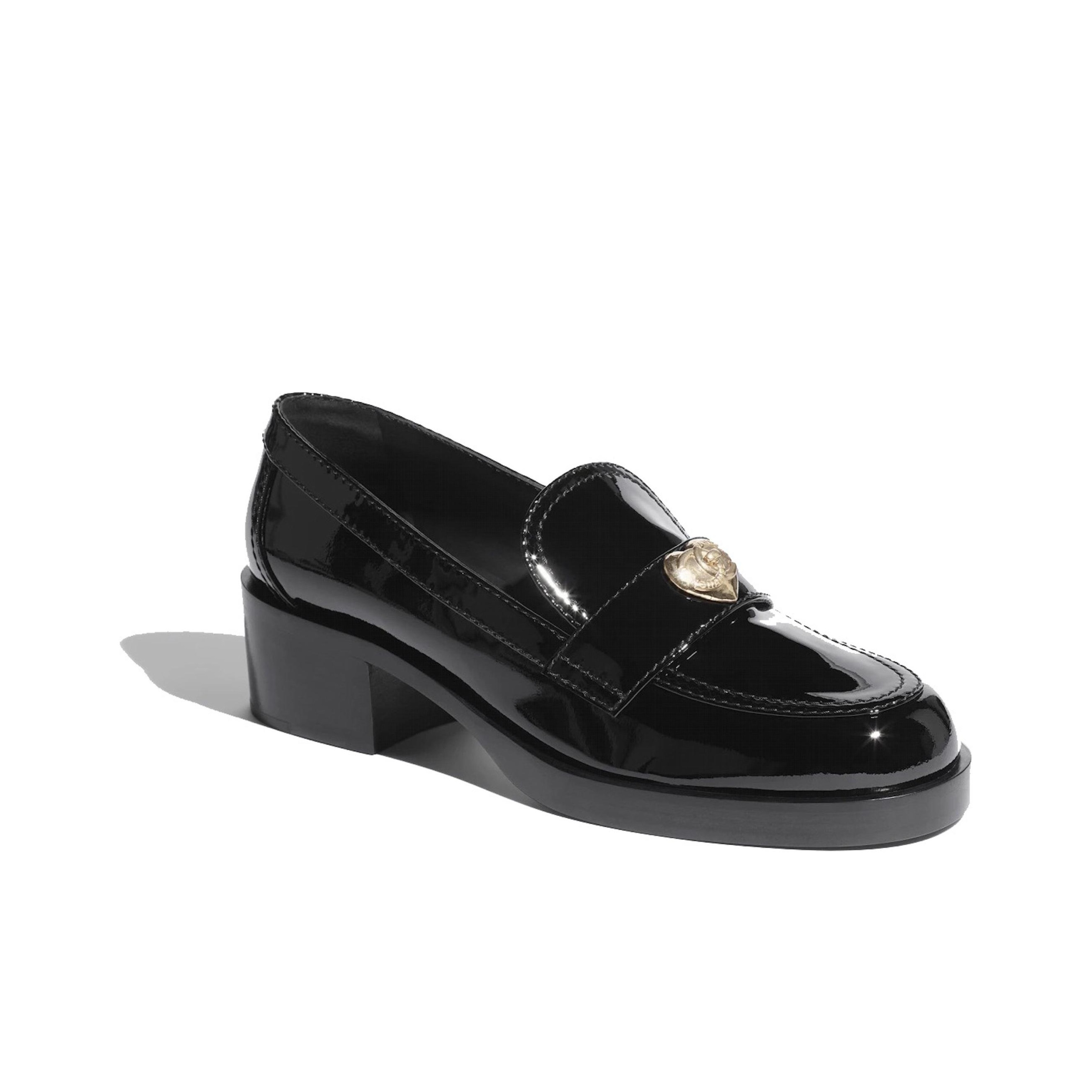 新品【GIDEAL】heart shaped loafer【black】 Weejuns Heart Loafers | Black Loafers With Silver Buckle