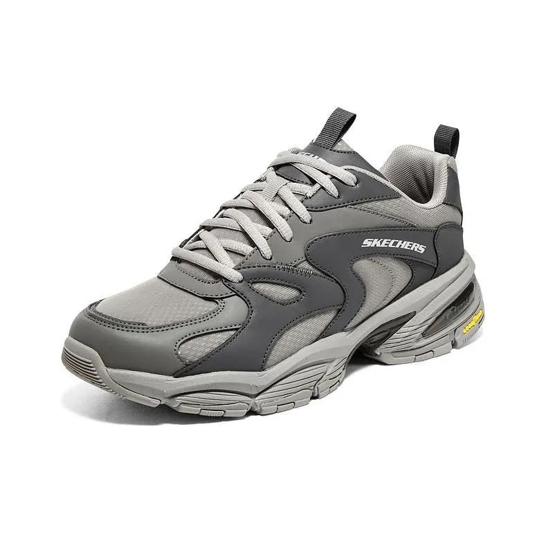 Skechers Vigor 3.0 Cushioning Anti Slip And Wear Resistant Low Top Chunky Sneakers Men's Charcoal Gray-2