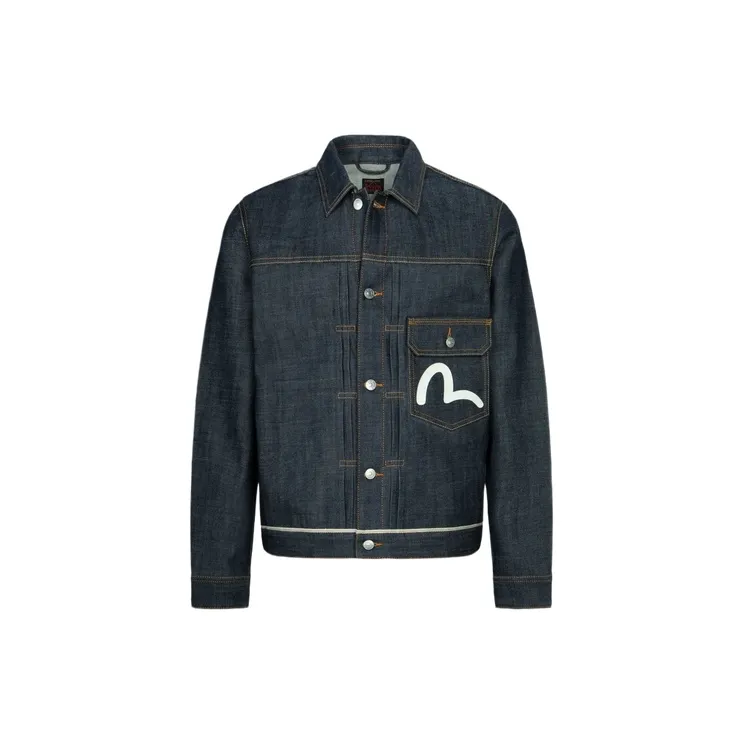 EVISU Denim Jackets Men Denim Blue-1