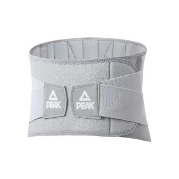 PEAK Back Support Braces Breathable Protective Compression Black, Gray Elastane, Polyester Unisex