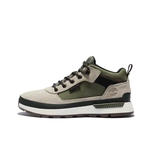 Timberland Field Trekker Cushioning Wear-Resistant Mid-Top Running Shoes Men's Beige