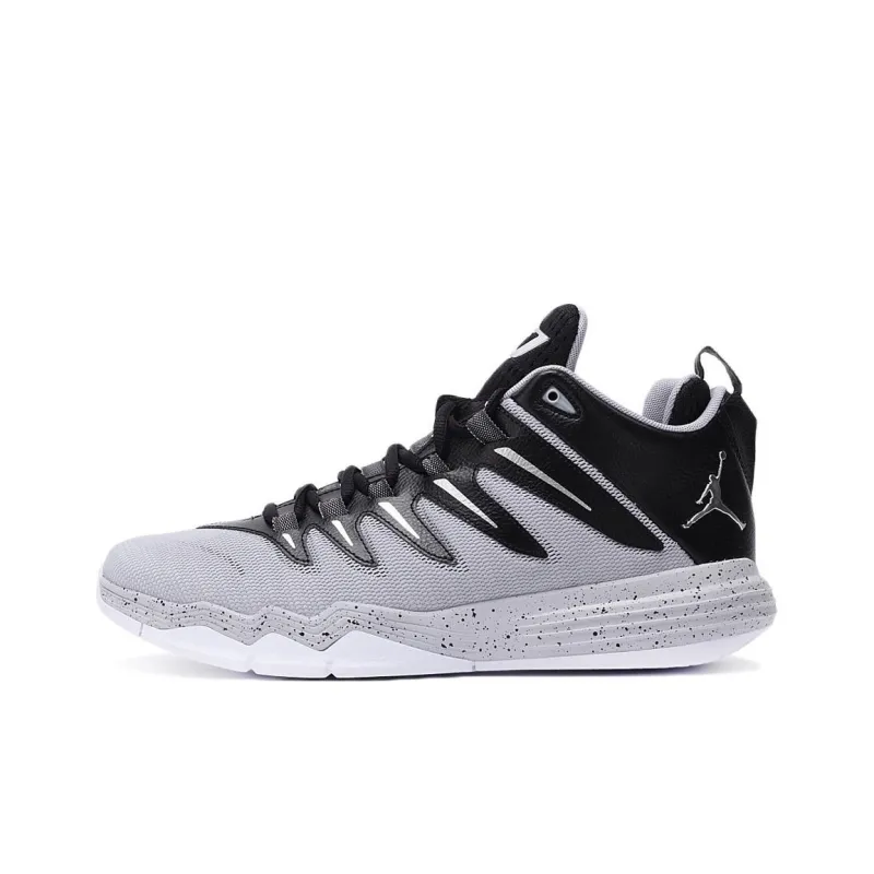 Jordan CP3 9 Cushioned Slip-Resistant Low-Top Basketball Shoes Men's Gray Black-0