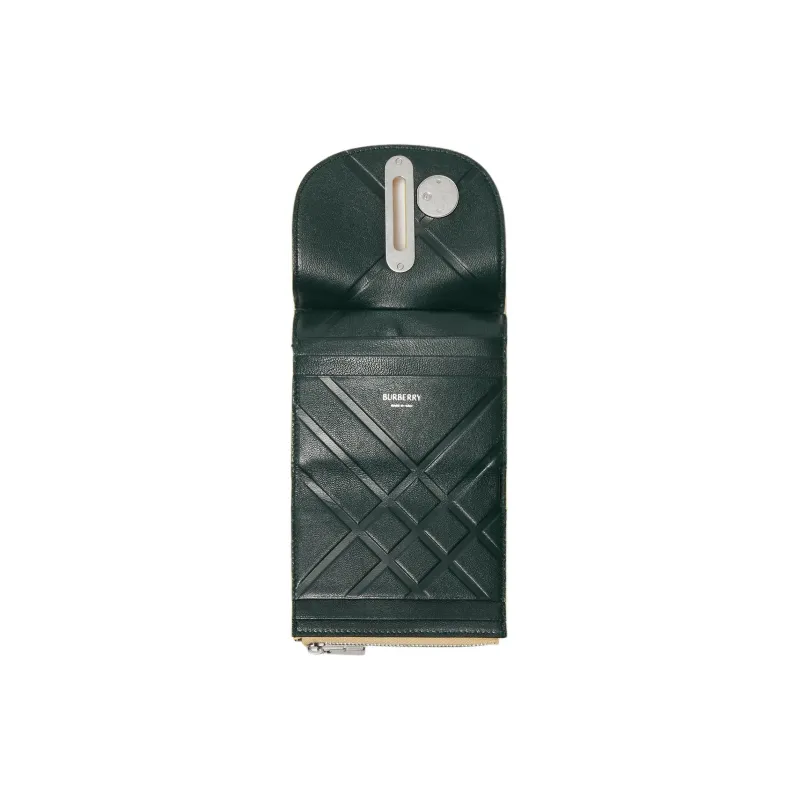 Burberry Calfskin Wallet Women's Yellow Narcissus Color-2