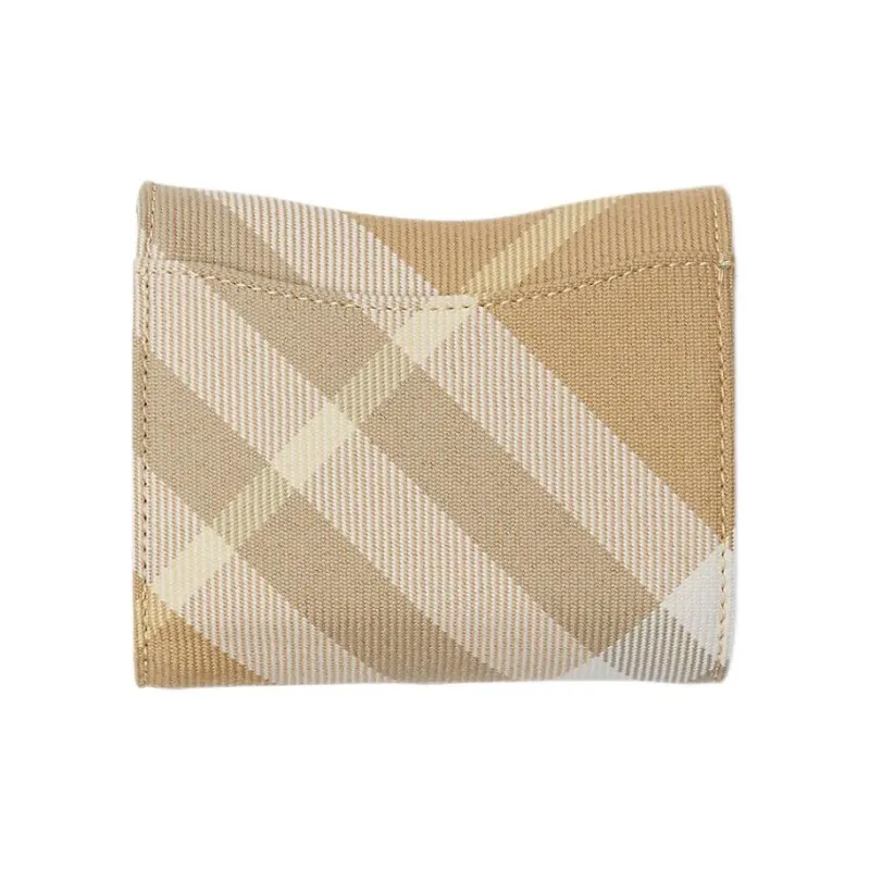 Burberry Polyester And Wool Blend Wallet Women's Linen-1