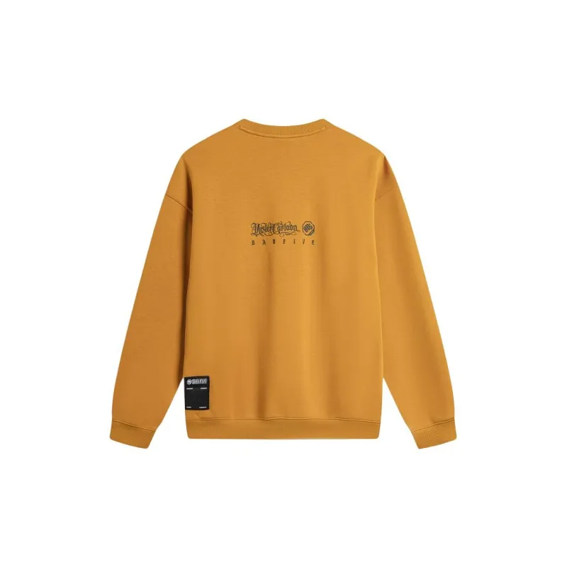 LiNing x MISTER CARTOON Sweatshirt Men's Camellia Beige-1