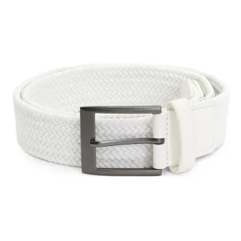 Callaway Solid Color Belt Men's White Width 3.5CM