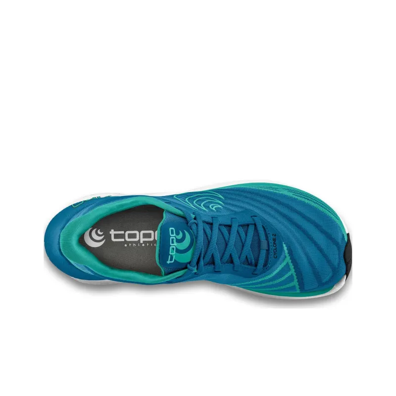 Topo Athletic Cyclone 2 Durable Breathable Lightweight Low Top Running Shoes Men's Turquoise-3