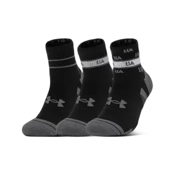 Under Armour Performance Tech Mid-Calf Socks Unisex 3 Pack Black