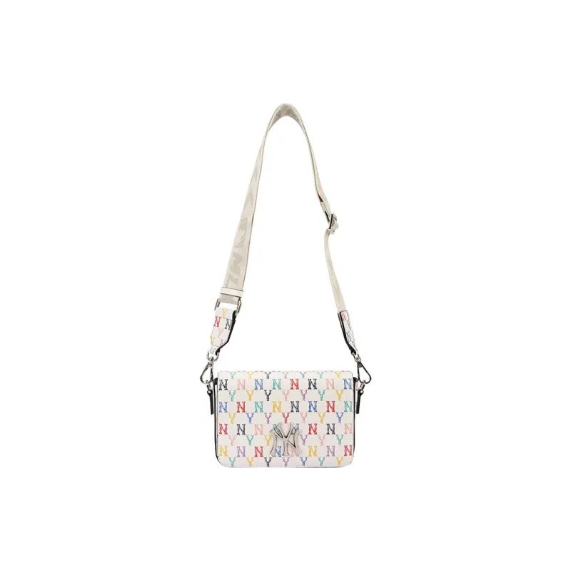 MLB Monogram Collection MONOGRAM Collection Cotton Mahjong Bag Shoulder Bag Crossbody Bag Regular Unisex White-2
