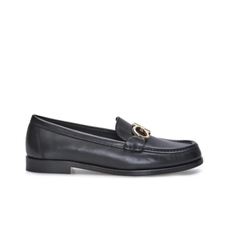 FERRAGAMO Gancini Women's Casual Shoes Women's Black-1