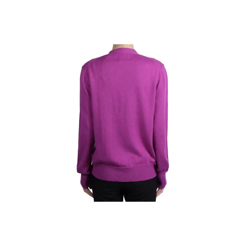 ISABEL MARANT Karin Logo Intarsia Knitted Cardigan-1