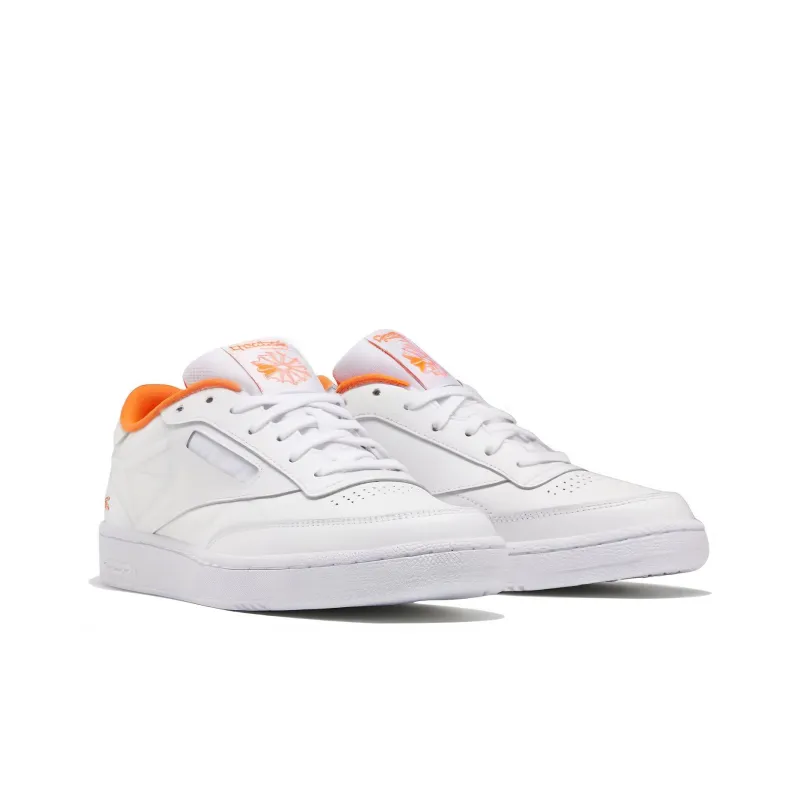 Reebok Club C 85 'White Solar Orange'-2
