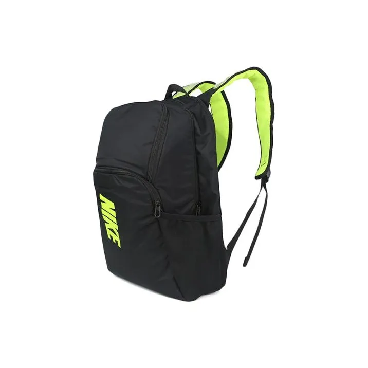 Nike Polyamide Backpack Regular Unisex Black/Neon Green-1