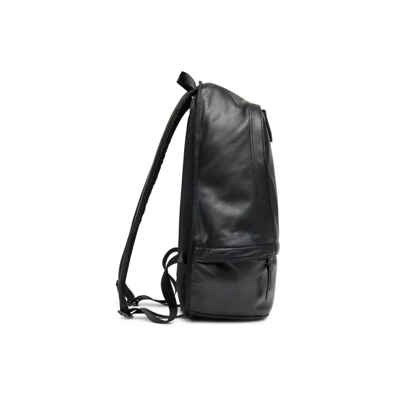 DIESEL Nappa Leather With Nylon Backpack Unisex Black-2