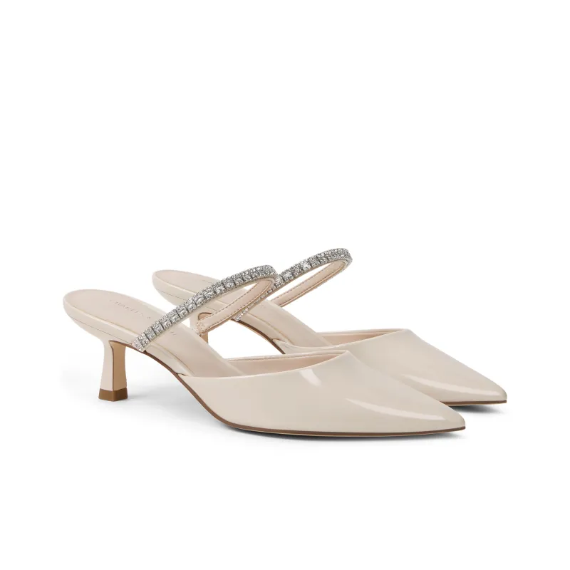 CHARLES&KEITH Composite Sole Closed Toe Slippers 6cm Women's-6