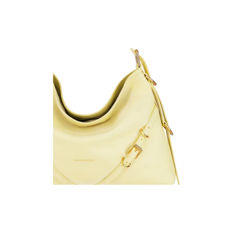 Givenchy Voyou Cow Leather Handbag, Shoulder Bag Women's Soft Yellow-4