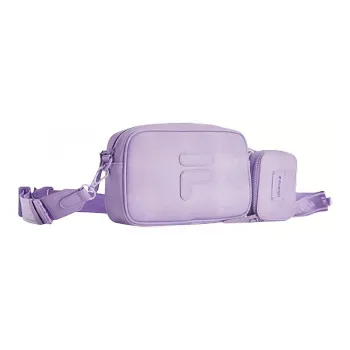 FILA FUSION PU Polyurethane Synthetic Leather Camera Bag Shoulder Bag Crossbody Bag Regular Unisex Aurora Purple