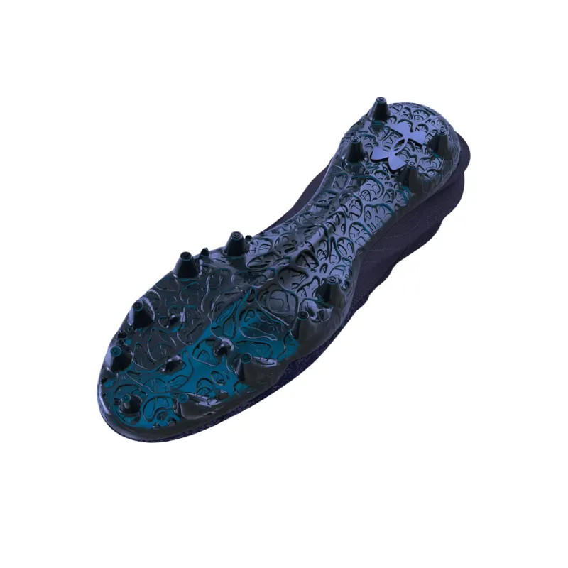 Under Armour UA Blur 2 MC Cushioned Wear Resistant Lightweight Soccer Shoes Men's Blue-4