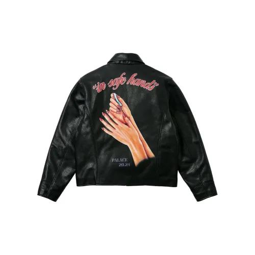 PALACE Safe Hands Leather Jacket 