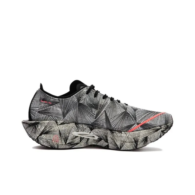 361° Fly Burn 3 Cushioning Anti Slip And Wear Resistant Breathable Rebound Low Top Running Shoes Unisex Black White-1