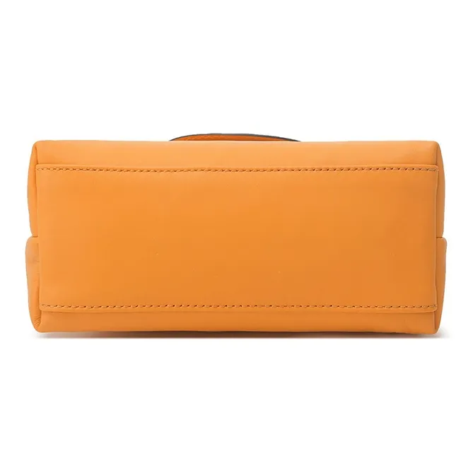 LONGCHAMP Le Pliage Xtra Cow Leather Pochette Crossbody Bag, Shoulder Bag Mini Women's Almond Yellow-4