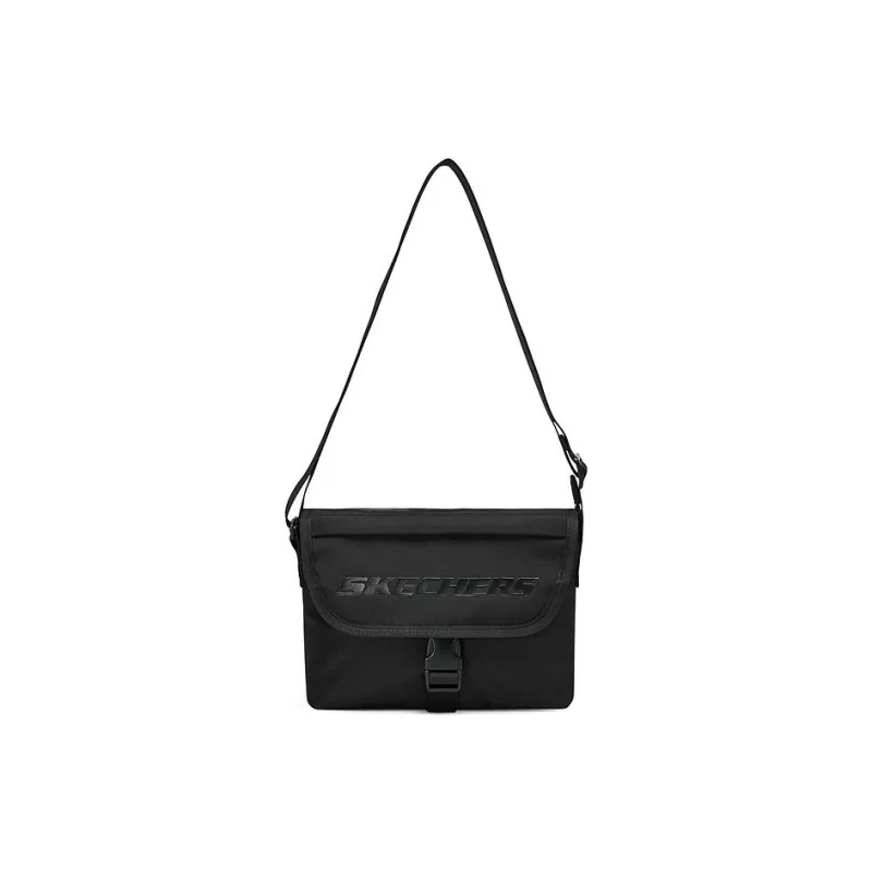 Skechers Fabric Messenger Bag Crossbody Bag Shoulder Bag Regular Unisex Carbon Black-0