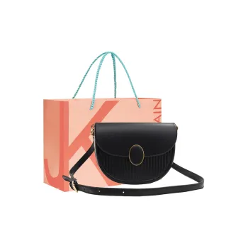 JANE KLAIN PU Saddle Bag Handbag, Shoulder Bag, Crossbody Bag Women's Black/Ecru/Pink/Purple
